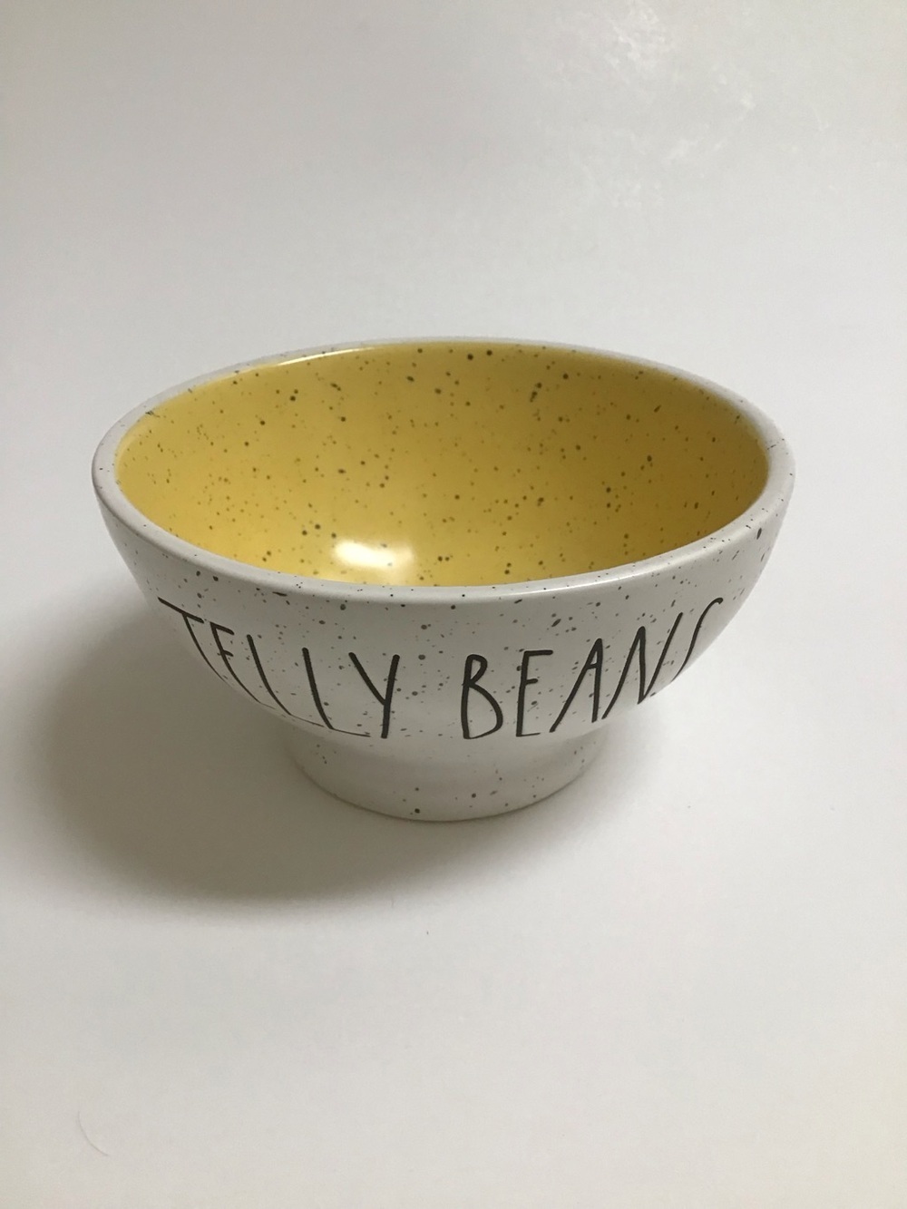 Rae Dunn Jelly Beans Yellow Speckled Bowl Artisan Collection Magenta 181 Easter